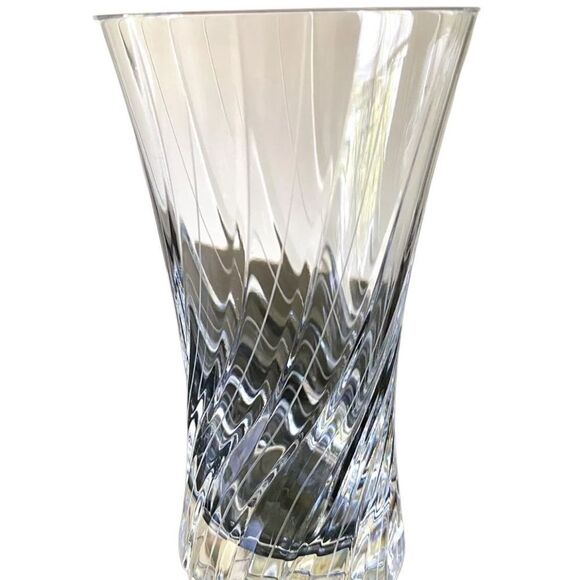 Mikasa Concerto Barware Highball Water Tall 5 3/4” Swirl Crystal Glass - Picture 11 of 13